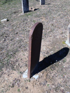 A mysterious metal marker