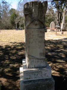 The lone Woodmen of the World marker in Emory Cemetery