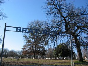 Cemetery at Gray Rock in southern Franklin County.  Seborn and Frances Bickerstaff along with their son James, his family, and daughter Amanda and her family are buried there.  Local legend states that Ben Bickerstaff is buried in an unmarked grave.  