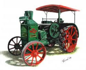 A 30-60 Dirt Loader used to improve roads in rural North Texas in 1914.  Nothing like pavement, though.