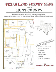 Texas Land Survey Maps for Hunt County by Gregory A. Boyd, J. D., is a good resource for old land records.