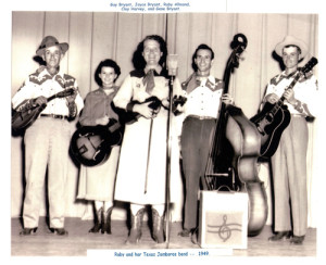 Fiddle Champion Ruby Allmond and her Texas Jamboree Band.