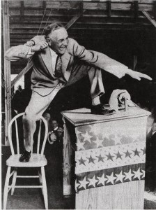 Rev. Billy Sunday's unique style of preaching attracted large crowds wherever he appeared.