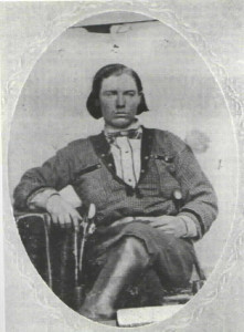 This photo of Frank was probably taken shortly after he joined the Confederate Guerrillas led by William C. Quantrill. It was likely taken in the summer of 1863. Dr. Sayle was rumored to have set a broken leg for Frank.