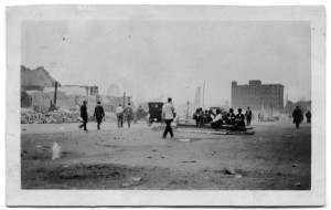 This photo shows the destruction in Paris, Texas, after the March 1916, fire.
