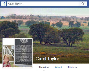 Find me on Facebook: Carol Coley Taylor